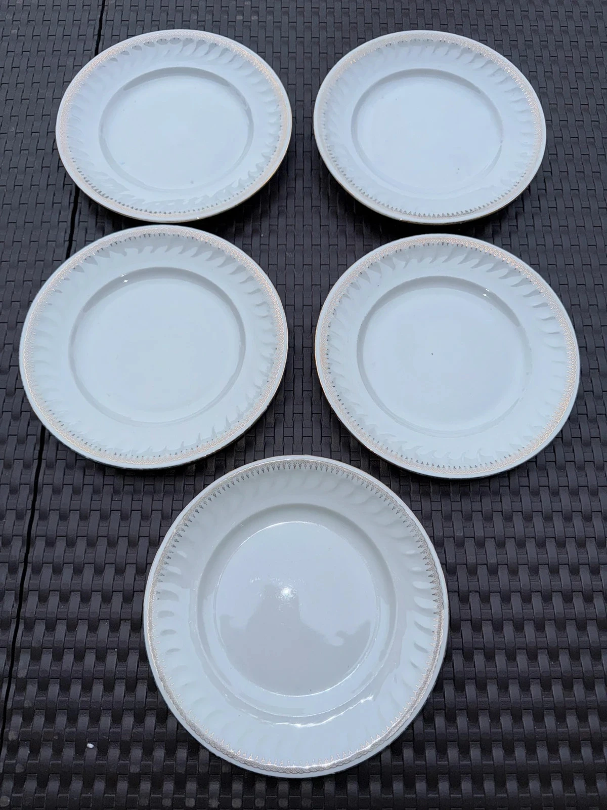Lots de 5 assiettes porcelaines ancienne – photo 3